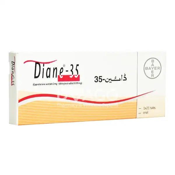 Diane-35 Tablets (1 Box = 1 Strip)(1 Strip = 21 Tablets)